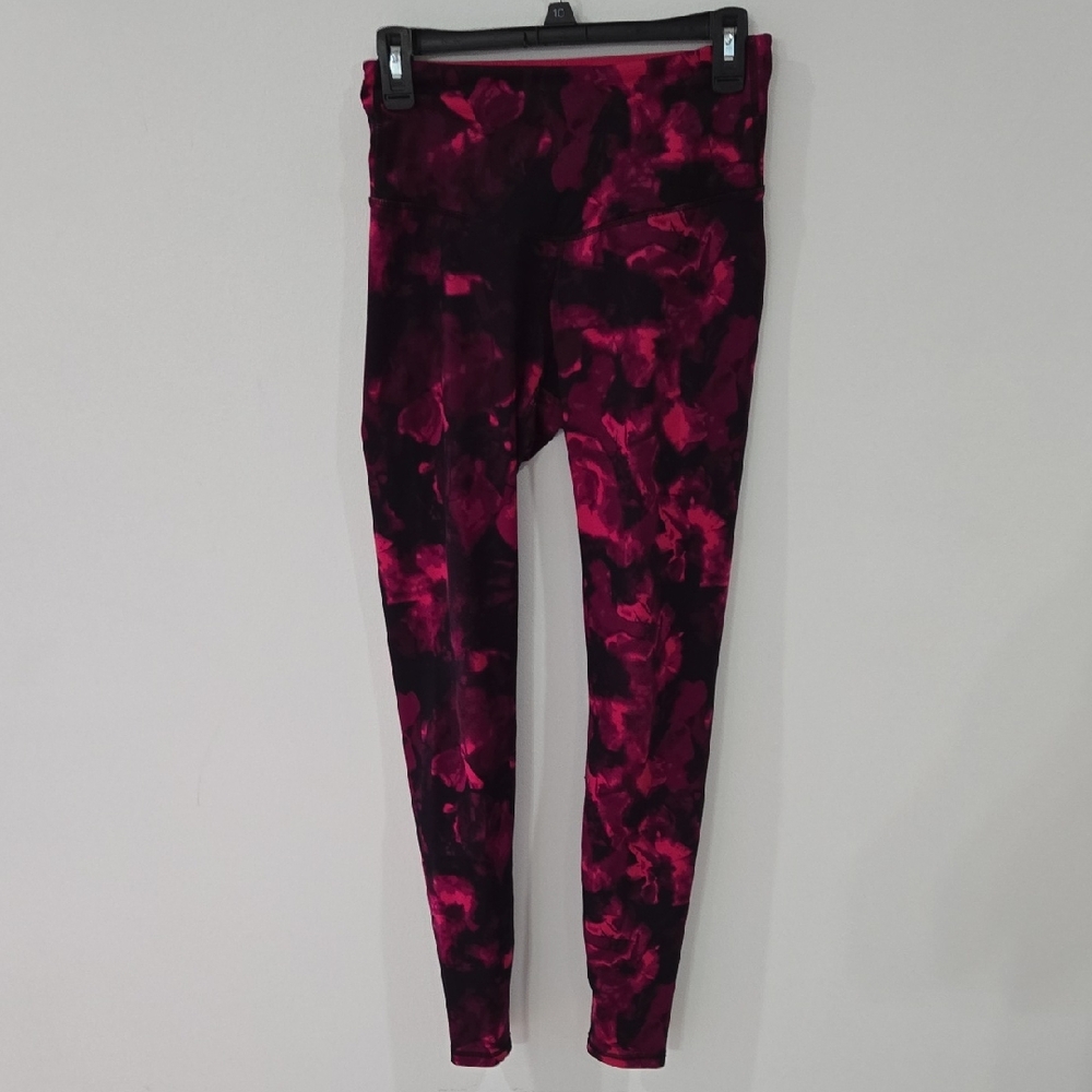 Old Navy Sz S/P  Dark Pink and Black Leggings